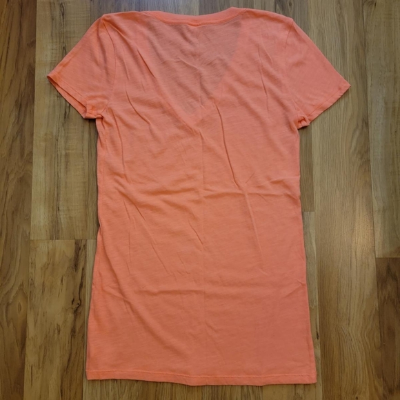 Victoria's Secret PINK Coral V-Neck Shirt - Picture 4 of 4